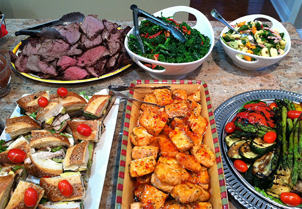 Self-Service Meal: Tenderloin, Broccolini,
                      Salad, Gourmet Subs, Skillet Tomato Chicken &
                      Grilled Vegs