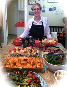 Family Party - Lovely Buffet Food Setup
                      Service with a Smile!"